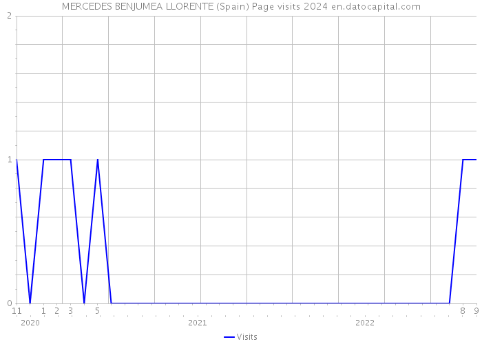 MERCEDES BENJUMEA LLORENTE (Spain) Page visits 2024 