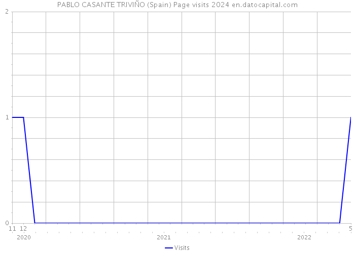 PABLO CASANTE TRIVIÑO (Spain) Page visits 2024 