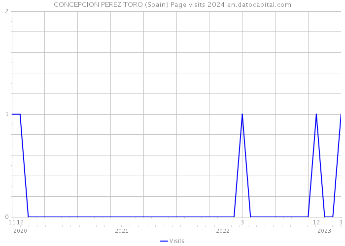 CONCEPCION PEREZ TORO (Spain) Page visits 2024 