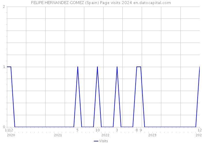 FELIPE HERNANDEZ GOMEZ (Spain) Page visits 2024 