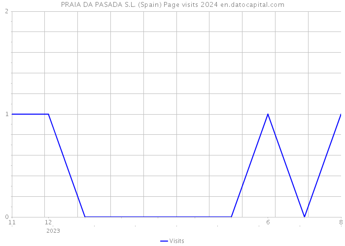 PRAIA DA PASADA S.L. (Spain) Page visits 2024 