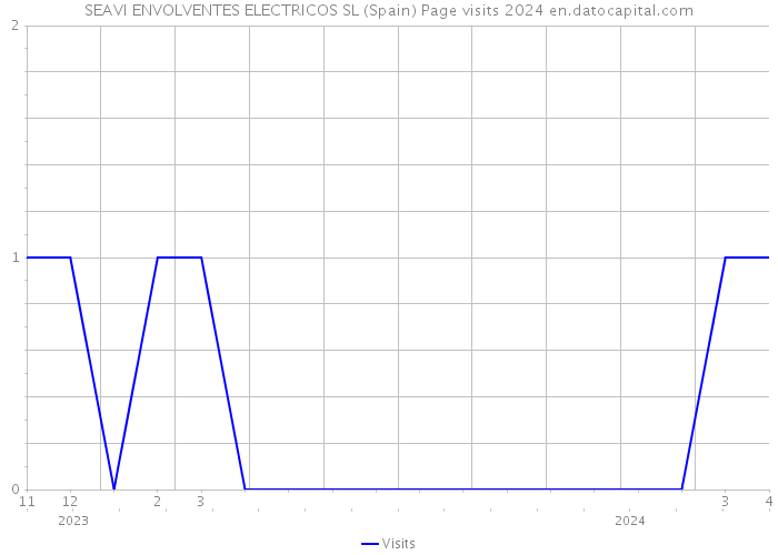 SEAVI ENVOLVENTES ELECTRICOS SL (Spain) Page visits 2024 