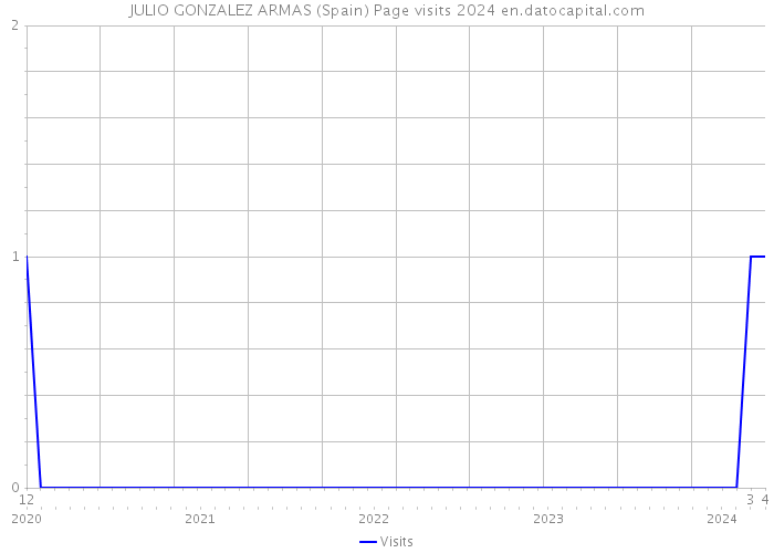 JULIO GONZALEZ ARMAS (Spain) Page visits 2024 
