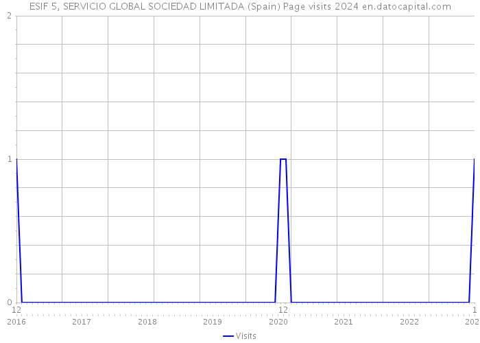 ESIF 5, SERVICIO GLOBAL SOCIEDAD LIMITADA (Spain) Page visits 2024 