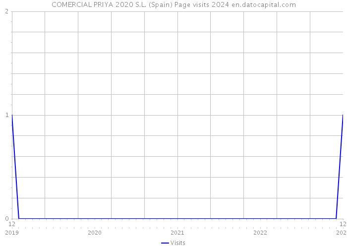 COMERCIAL PRIYA 2020 S.L. (Spain) Page visits 2024 