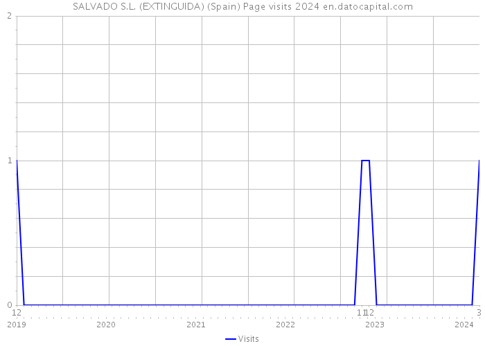 SALVADO S.L. (EXTINGUIDA) (Spain) Page visits 2024 