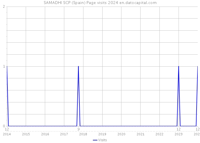 SAMADHI SCP (Spain) Page visits 2024 
