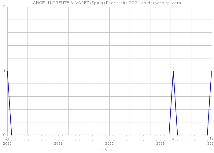ANGEL LLORENTE ALVAREZ (Spain) Page visits 2024 