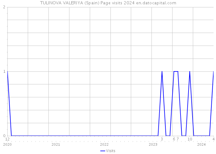 TULINOVA VALERIYA (Spain) Page visits 2024 