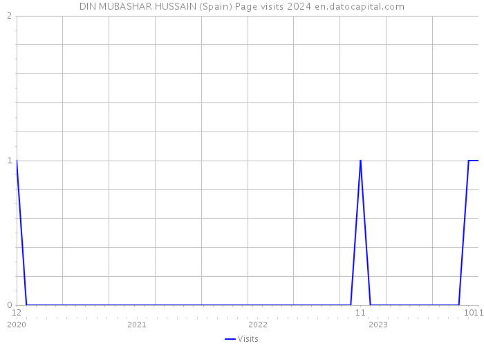 DIN MUBASHAR HUSSAIN (Spain) Page visits 2024 