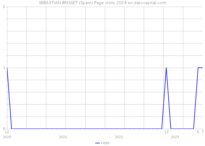 SEBASTIAN BRISSET (Spain) Page visits 2024 
