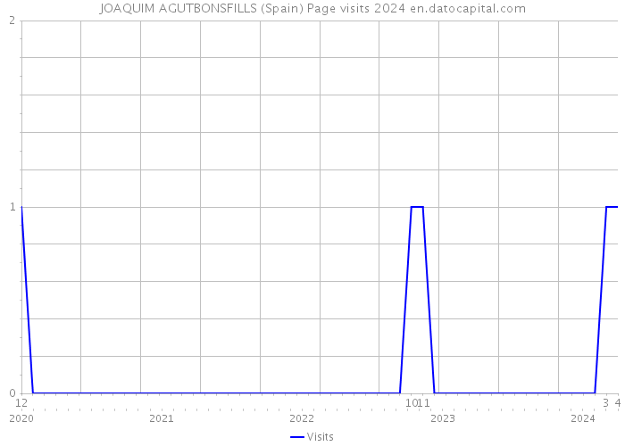 JOAQUIM AGUTBONSFILLS (Spain) Page visits 2024 