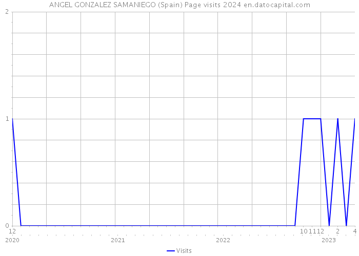 ANGEL GONZALEZ SAMANIEGO (Spain) Page visits 2024 