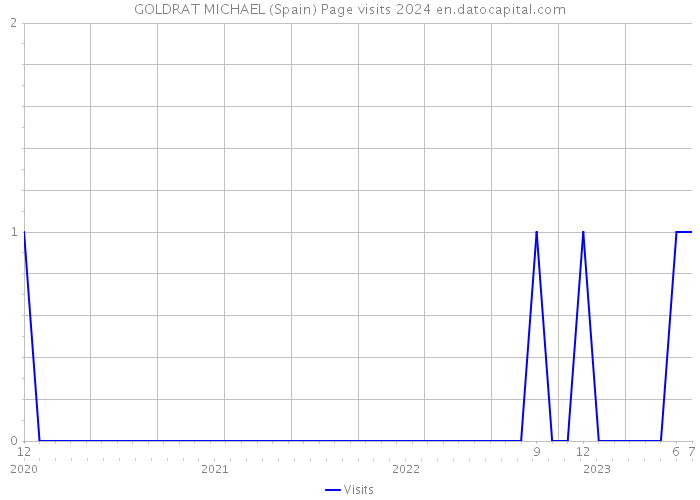 GOLDRAT MICHAEL (Spain) Page visits 2024 