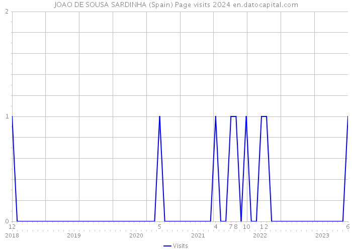 JOAO DE SOUSA SARDINHA (Spain) Page visits 2024 