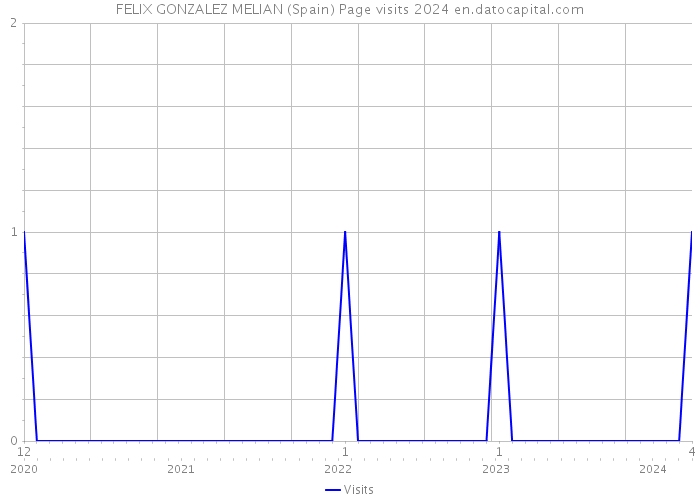 FELIX GONZALEZ MELIAN (Spain) Page visits 2024 