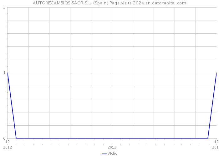 AUTORECAMBIOS SAOR S.L. (Spain) Page visits 2024 