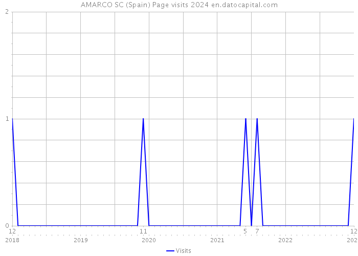 AMARCO SC (Spain) Page visits 2024 
