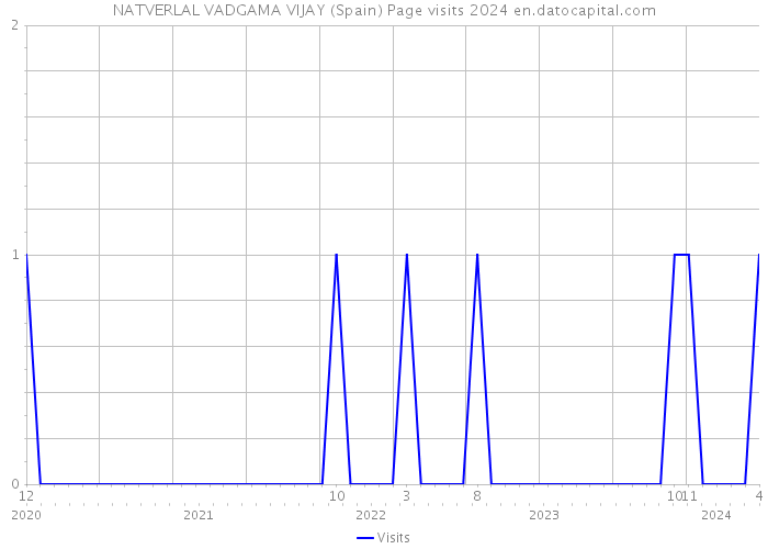 NATVERLAL VADGAMA VIJAY (Spain) Page visits 2024 