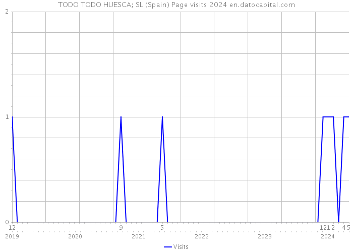TODO TODO HUESCA; SL (Spain) Page visits 2024 