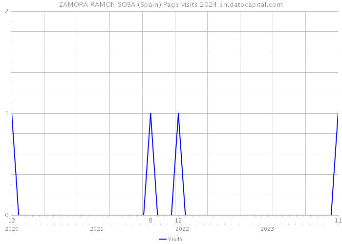 ZAMORA RAMON SOSA (Spain) Page visits 2024 