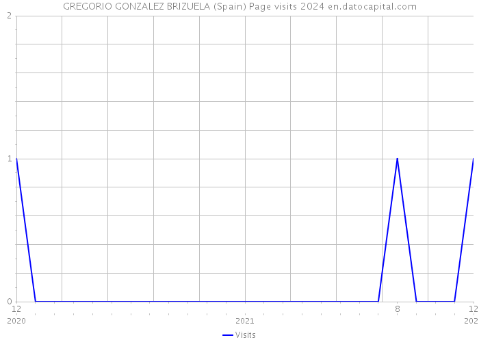 GREGORIO GONZALEZ BRIZUELA (Spain) Page visits 2024 