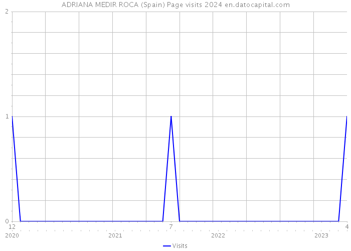 ADRIANA MEDIR ROCA (Spain) Page visits 2024 