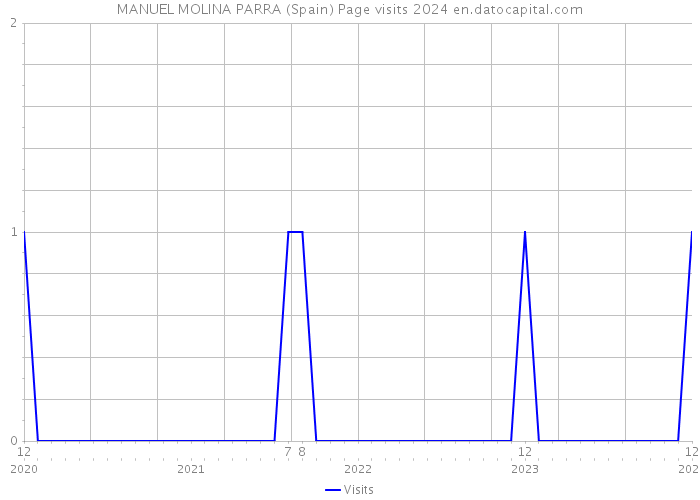 MANUEL MOLINA PARRA (Spain) Page visits 2024 