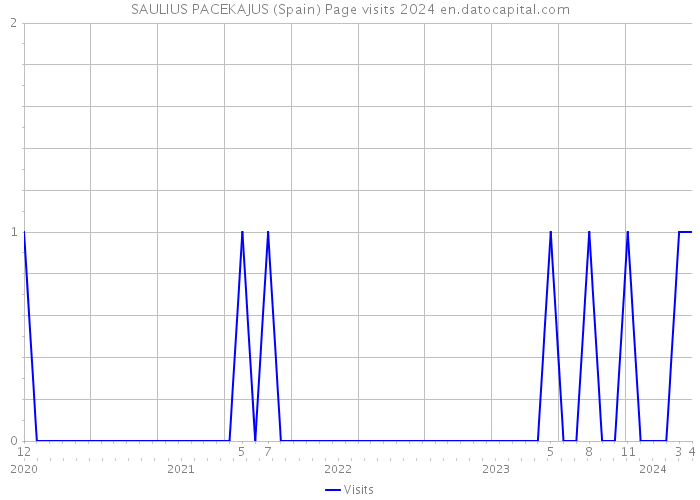 SAULIUS PACEKAJUS (Spain) Page visits 2024 