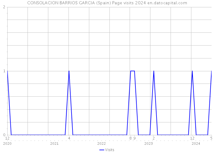 CONSOLACION BARRIOS GARCIA (Spain) Page visits 2024 