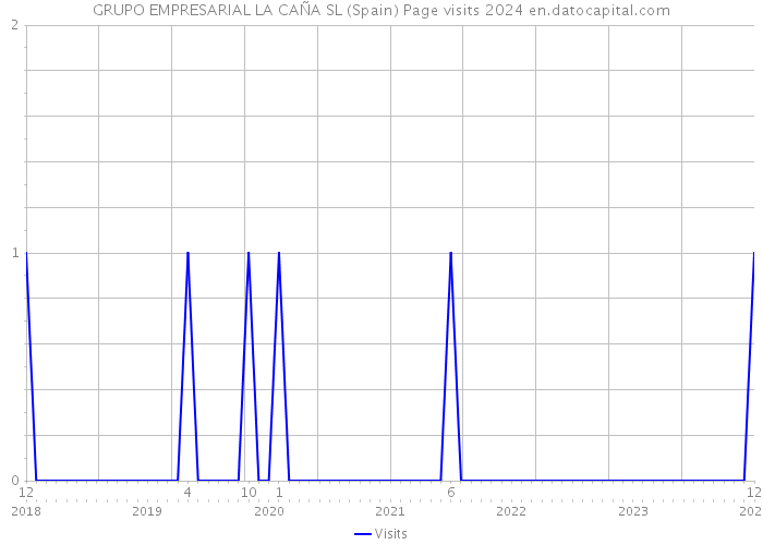 GRUPO EMPRESARIAL LA CAÑA SL (Spain) Page visits 2024 