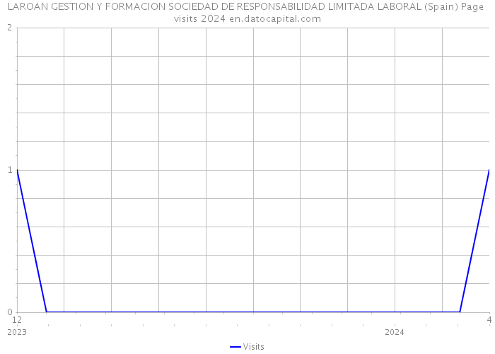 LAROAN GESTION Y FORMACION SOCIEDAD DE RESPONSABILIDAD LIMITADA LABORAL (Spain) Page visits 2024 