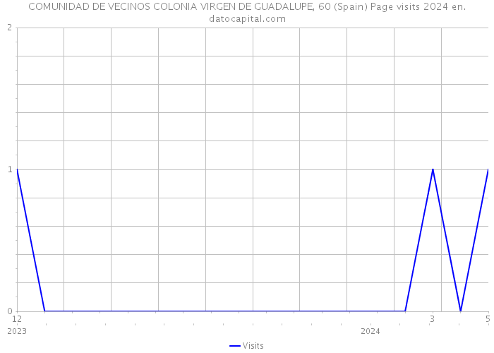 COMUNIDAD DE VECINOS COLONIA VIRGEN DE GUADALUPE, 60 (Spain) Page visits 2024 