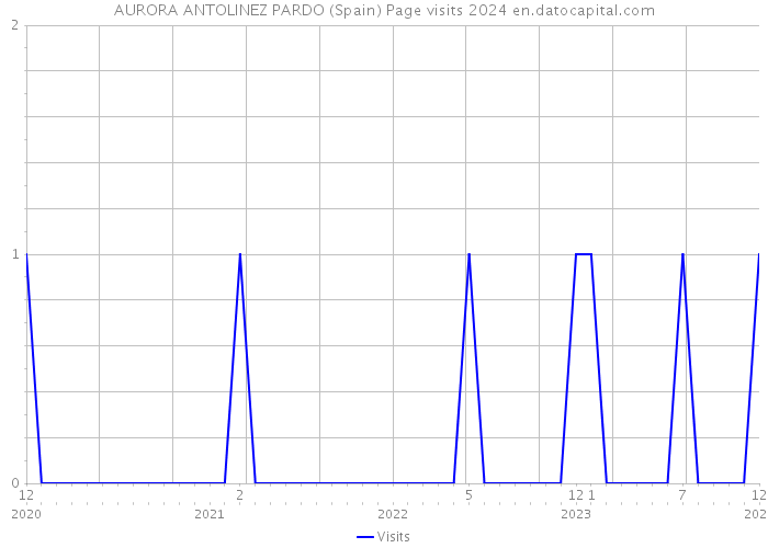 AURORA ANTOLINEZ PARDO (Spain) Page visits 2024 