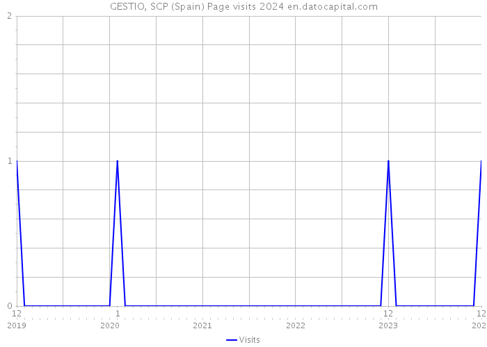 GESTIO, SCP (Spain) Page visits 2024 