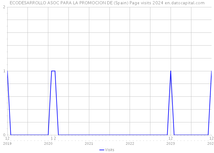 ECODESARROLLO ASOC PARA LA PROMOCION DE (Spain) Page visits 2024 