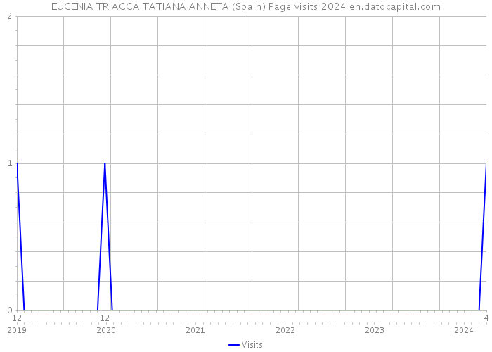 EUGENIA TRIACCA TATIANA ANNETA (Spain) Page visits 2024 
