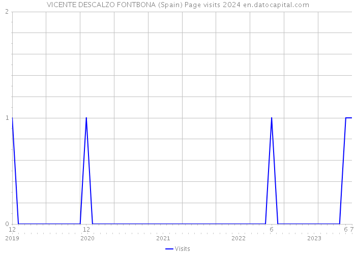 VICENTE DESCALZO FONTBONA (Spain) Page visits 2024 