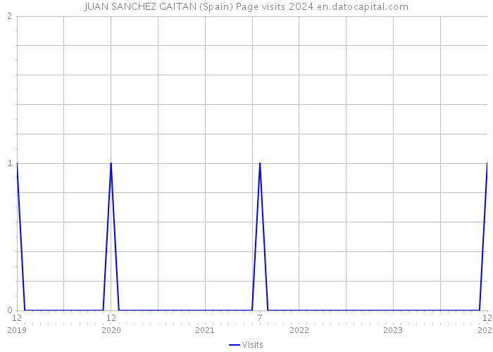 JUAN SANCHEZ GAITAN (Spain) Page visits 2024 