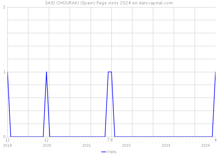 SAID CHOURAKI (Spain) Page visits 2024 