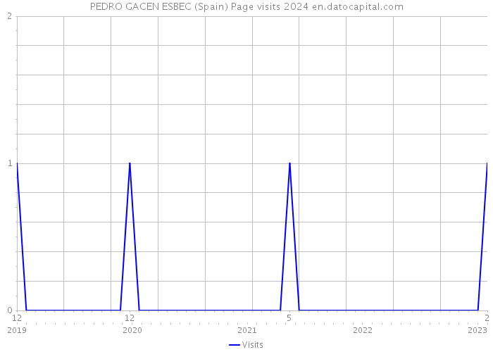 PEDRO GACEN ESBEC (Spain) Page visits 2024 
