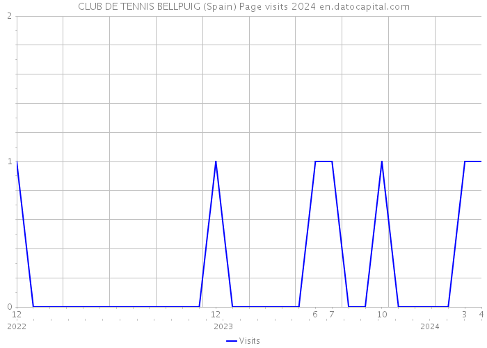 CLUB DE TENNIS BELLPUIG (Spain) Page visits 2024 