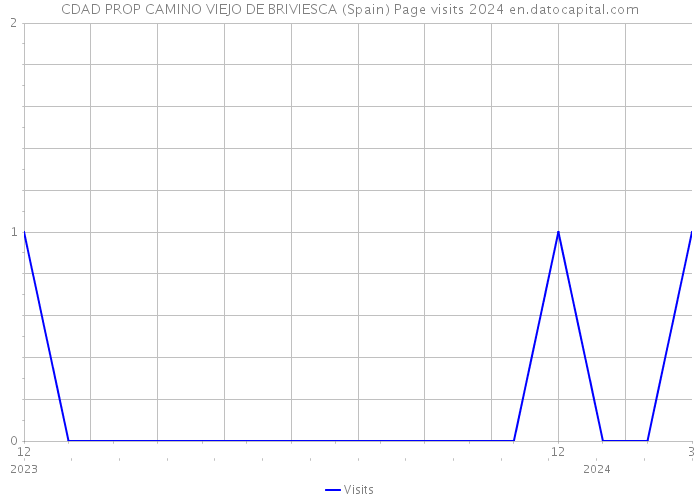 CDAD PROP CAMINO VIEJO DE BRIVIESCA (Spain) Page visits 2024 