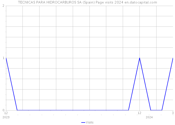TECNICAS PARA HIDROCARBUROS SA (Spain) Page visits 2024 