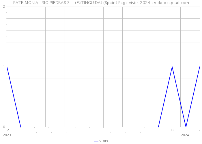 PATRIMONIAL RIO PIEDRAS S.L. (EXTINGUIDA) (Spain) Page visits 2024 