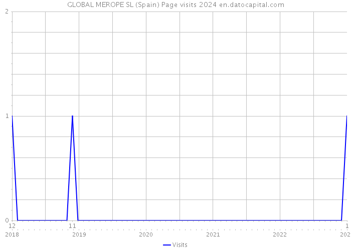 GLOBAL MEROPE SL (Spain) Page visits 2024 