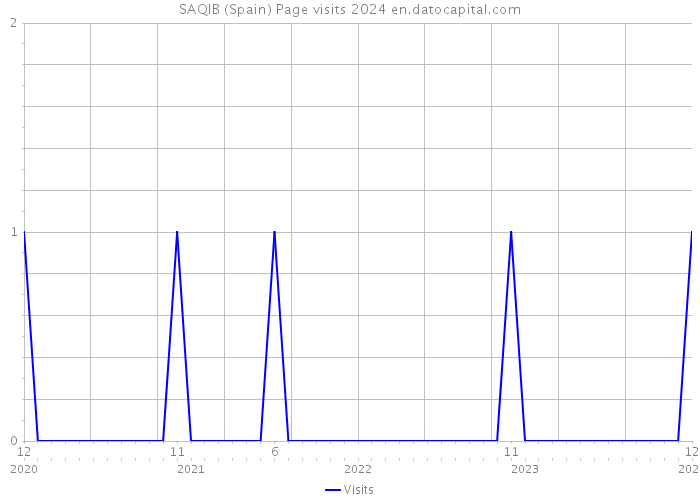 SAQIB (Spain) Page visits 2024 