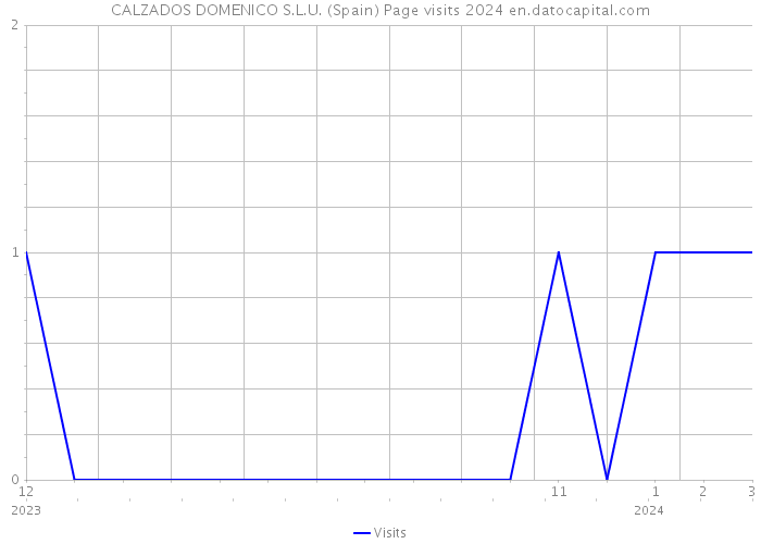 CALZADOS DOMENICO S.L.U. (Spain) Page visits 2024 