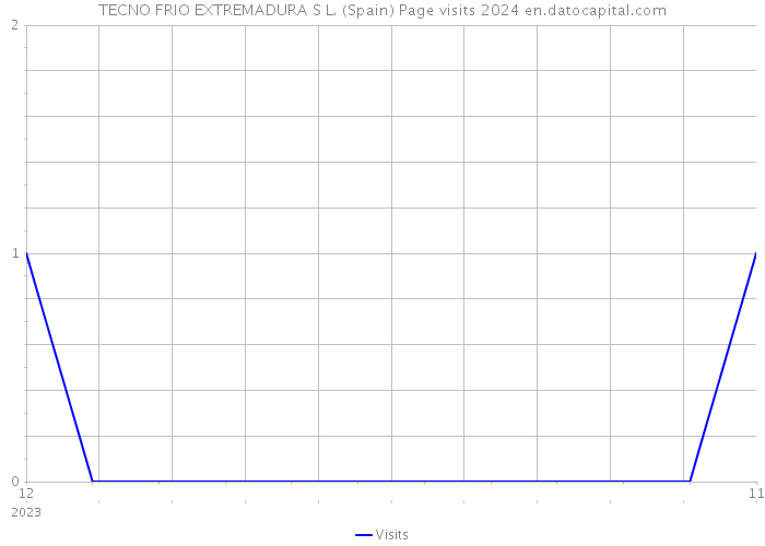 TECNO FRIO EXTREMADURA S L. (Spain) Page visits 2024 