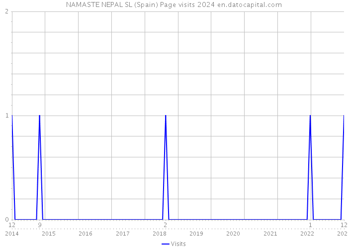 NAMASTE NEPAL SL (Spain) Page visits 2024 